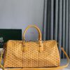 🧳 The Boston45 travel bag is made of Goyardine cotton linen canvas and Servon calf leather, ugnxj88i