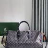 🧳 The Boston45 travel bag is made of Goyardine cotton linen canvas and Servon calf leather vru7gvxo