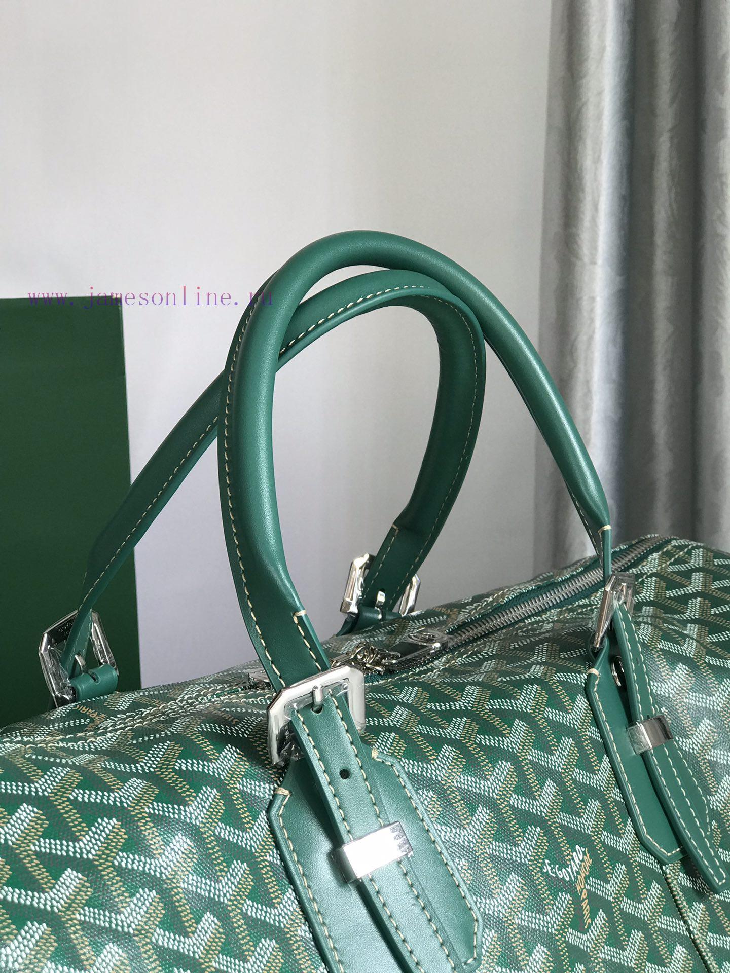 🧳 The Boston45 travel bag is made of Goyardine cotton linen canvas and Servon calf leather, vg9hw1lt - Image 6