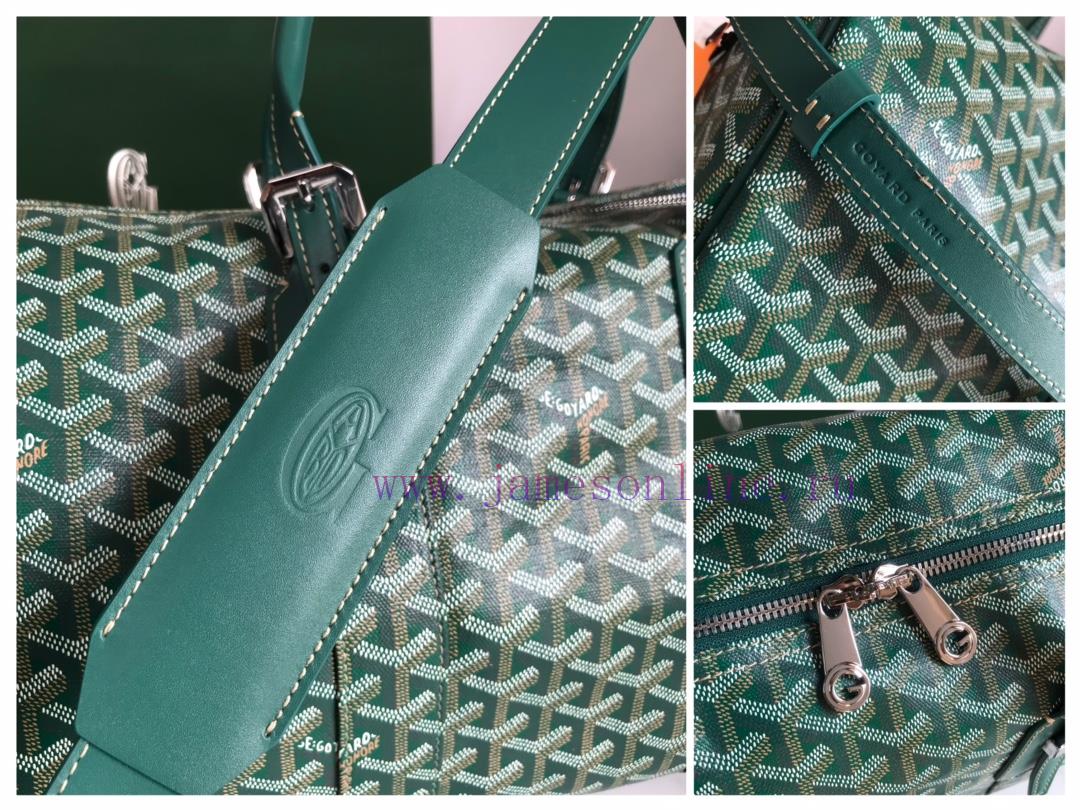 🧳 The Boston45 travel bag is made of Goyardine cotton linen canvas and Servon calf leather, vg9hw1lt - Image 8