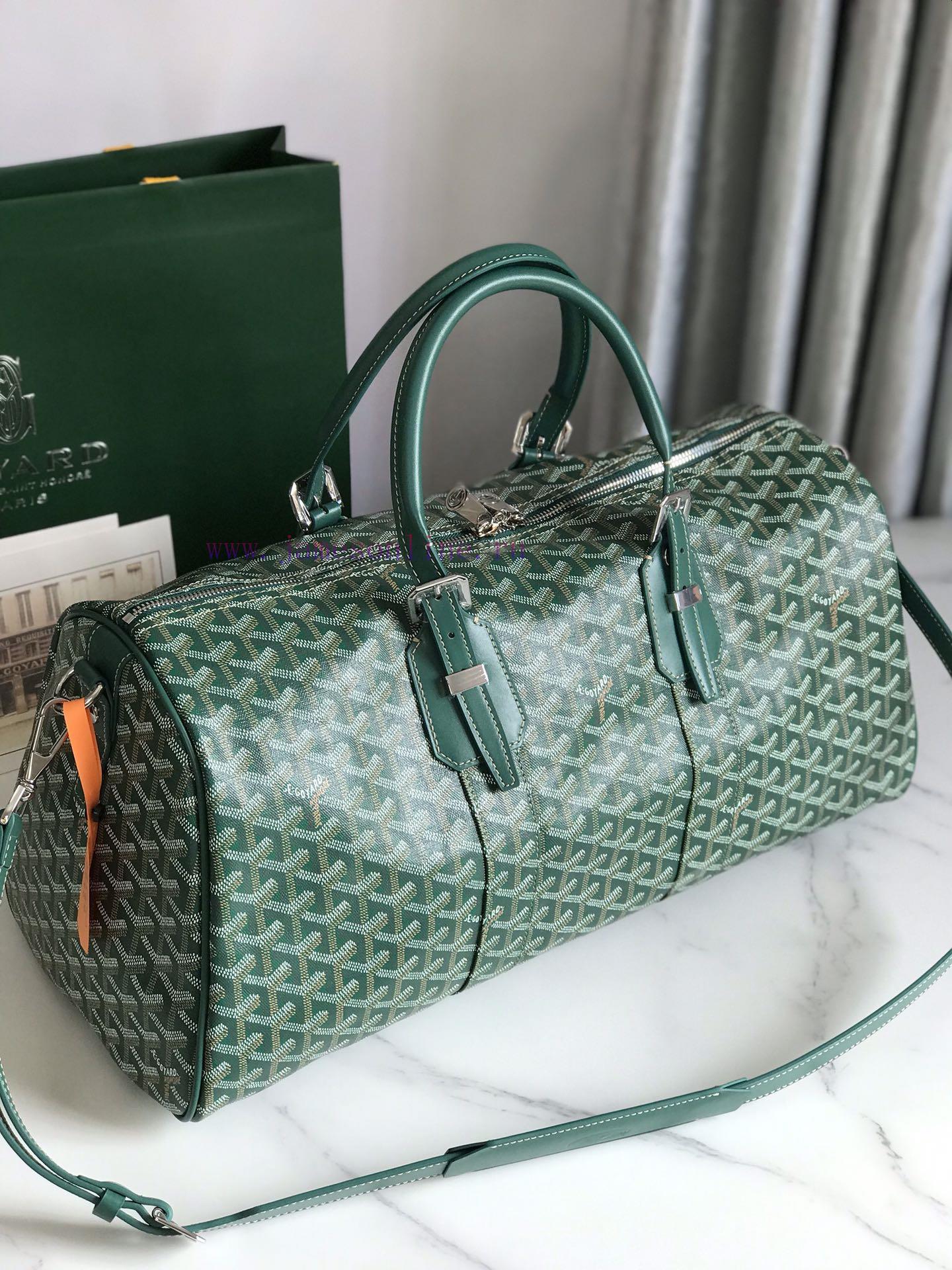 🧳 The Boston45 travel bag is made of Goyardine cotton linen canvas and Servon calf leather, vg9hw1lt - Image 10