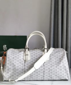🧳 The Boston45 travel bag is made of Goyardine cotton linen canvas and Servon calf leather, x4uht78u