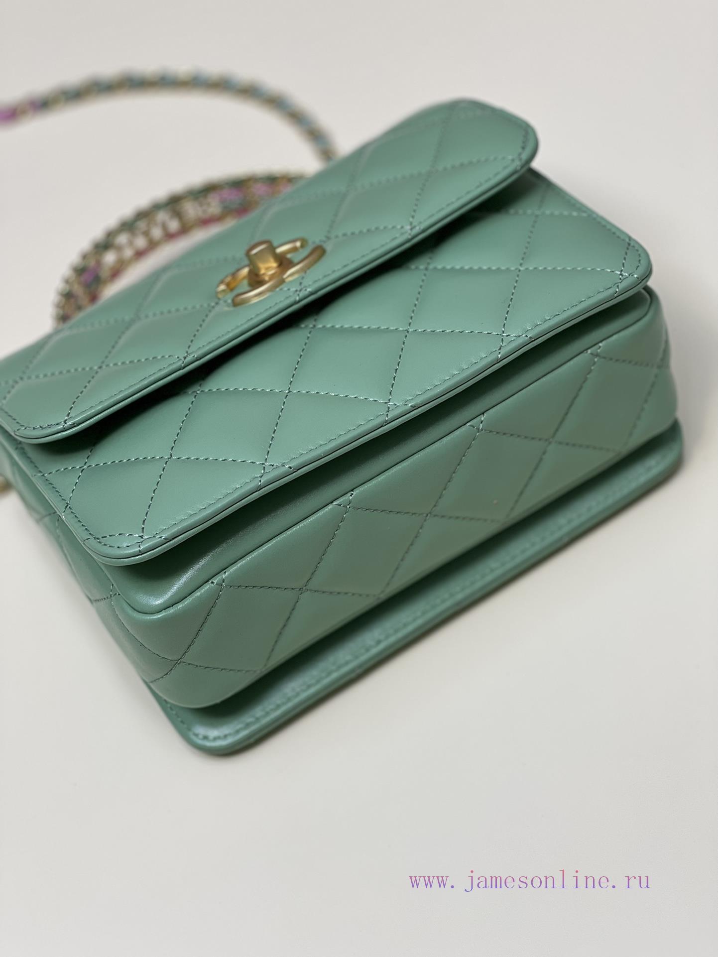 Chanel Bag 𝟮𝟯𝗣 The handle bag is made of cowhide series, with a bright luster, classic desig yw3t3r16 - Image 5