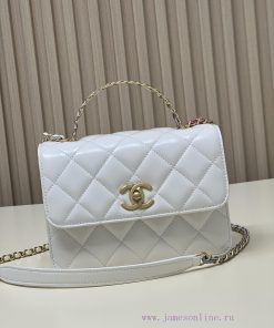 Chanel Bag 𝟮𝟯𝗣 The handle bag is made of cowhide series, with a bright luster, classic desig rx741qha