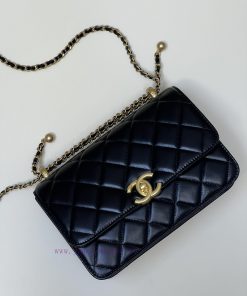 Chanel Bag 𝟮𝟭𝑆 Popular Double Ball Mouth Cover Bag SeriesThe magical little golden ball can duwyrtg2