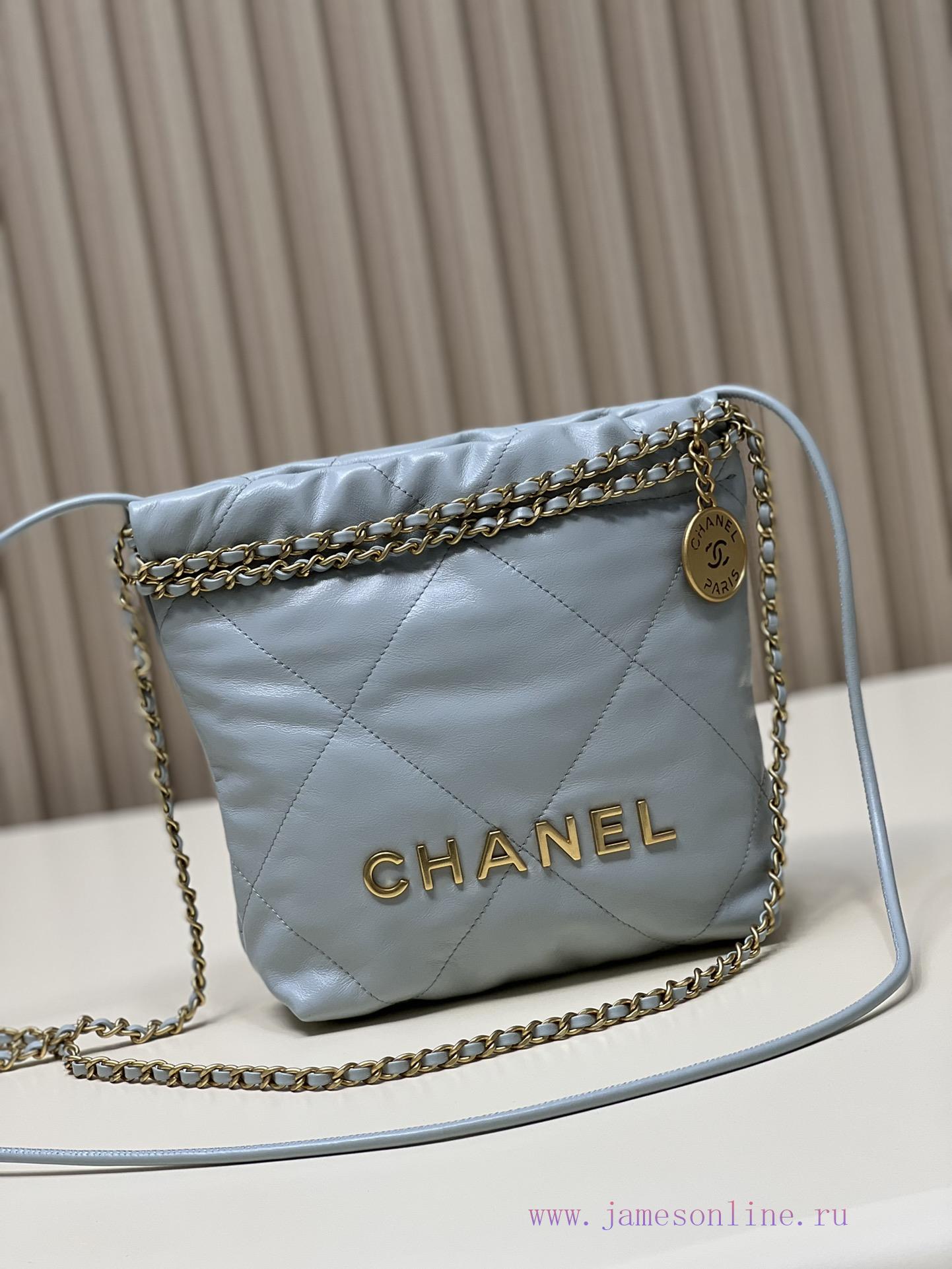 Chanel Bag 𝟮𝟯𝗦𝟮𝟮𝗯𝗮𝗴𝗠𝗶𝗻𝗶 Haze Blue/GoldThousands of eagerly anticipated shoes are here, a red 78ssa8i5 - Image 2