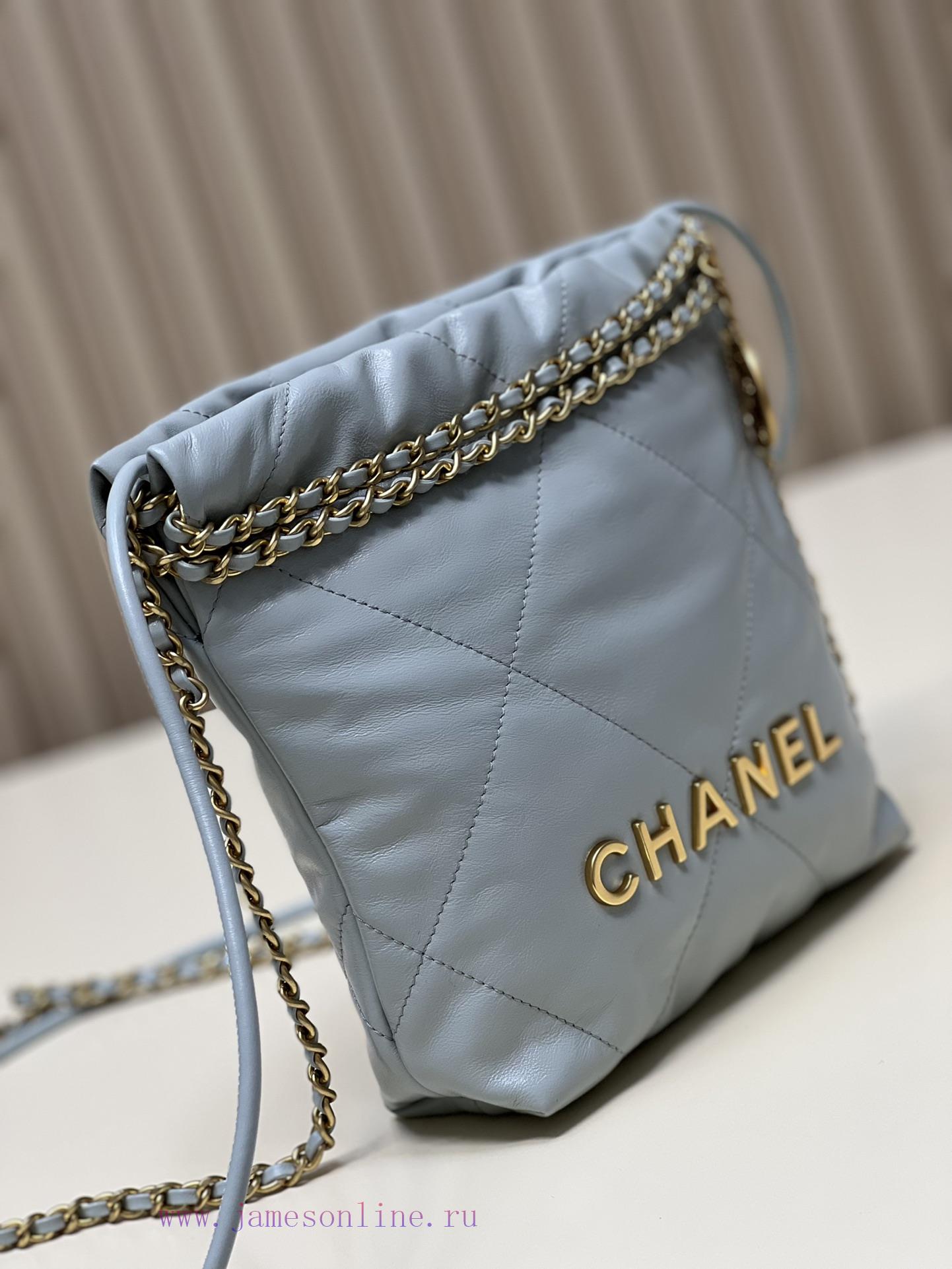 Chanel Bag 𝟮𝟯𝗦𝟮𝟮𝗯𝗮𝗴𝗠𝗶𝗻𝗶 Haze Blue/GoldThousands of eagerly anticipated shoes are here, a red 78ssa8i5 - Image 4