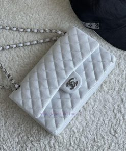 Chanel Bag 𝗖𝗛𝗔𝗡𝗘𝗟𝘾𝙁 Series Caviar Ball Pattern Quality with Sheepskin Inner𝙎𝙞𝙯𝙚 𝟮𝟱.𝟱𝗰𝗺Model b67earn0