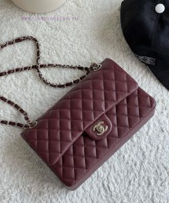 Chanel Bag 𝗖𝗛𝗔𝗡𝗘𝗟𝘾𝙁 Series Caviar Ball Pattern Quality with Sheepskin Inner𝙎𝙞𝙯𝙚 𝟮𝟱.𝟱𝗰𝗺Model 5fbds8ci