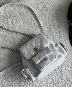 Chanel Bag 𝟮𝟯𝗸 New backpackThe leather is made of caviar and cowhideThe perfect combination tqitz9tg