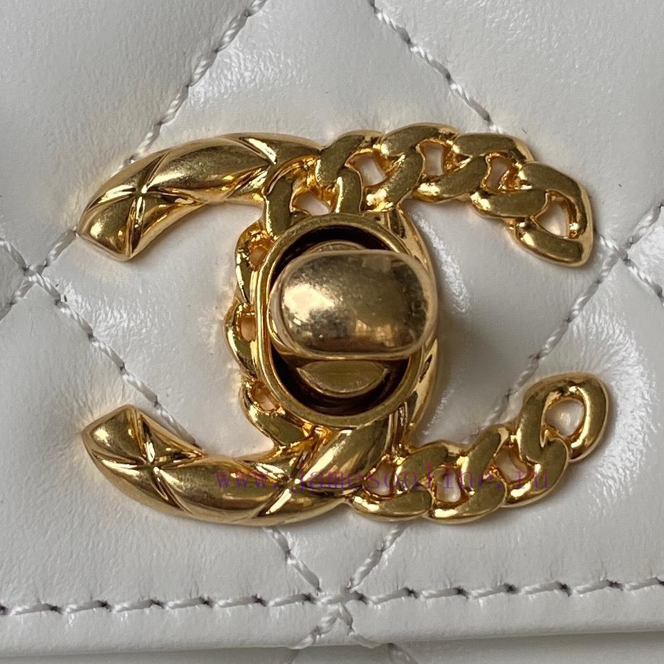 Chanel Bag Chanel 23B new handle AS4306 leather chain and diamond patterned mandarin duck bu 3xyq46p3 - Image 4