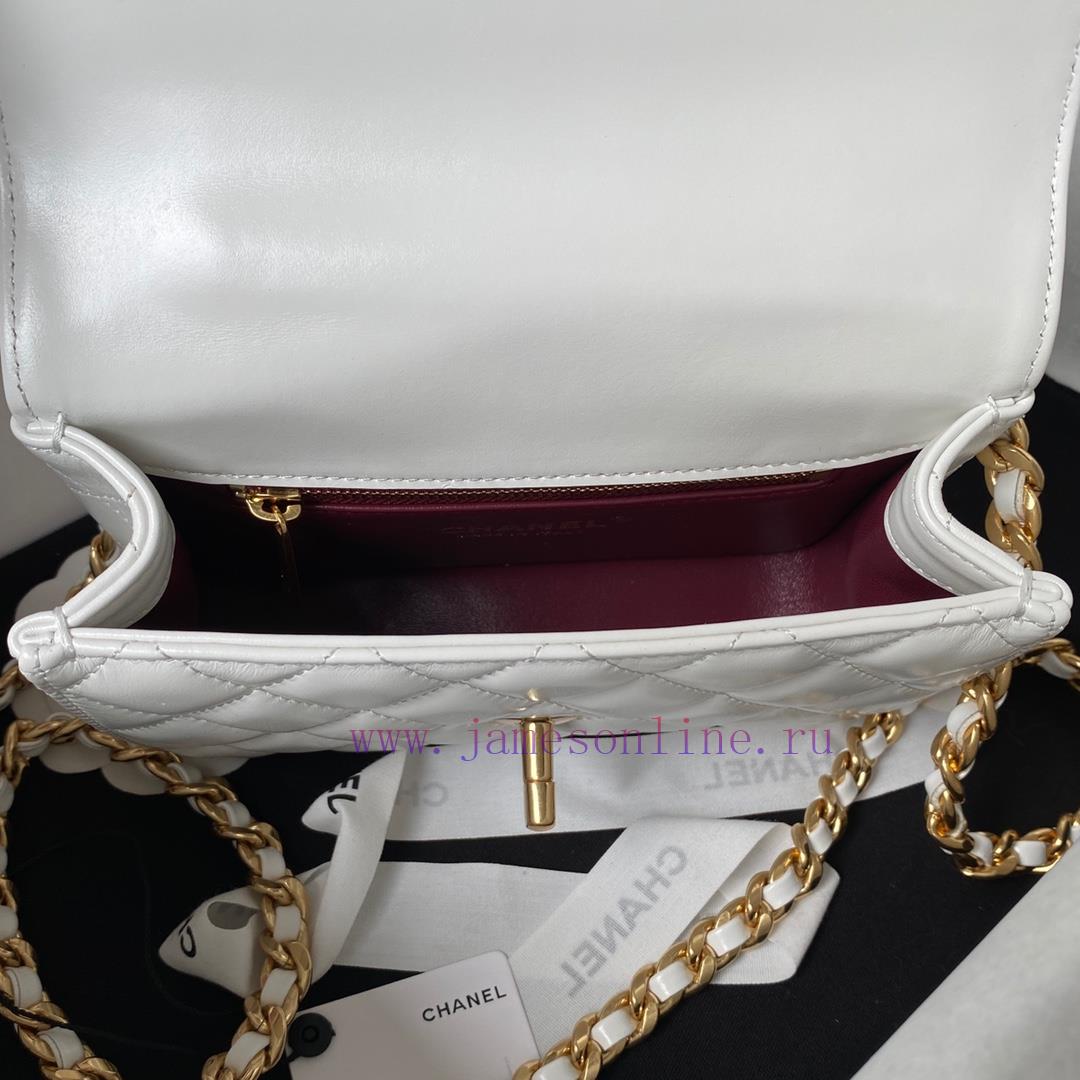 Chanel Bag Chanel 23B new handle AS4306 leather chain and diamond patterned mandarin duck bu 3xyq46p3 - Image 8
