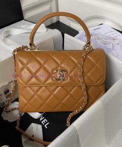 Chanel Bag Chanel Trendy 24C AS92236 CC controller model has made a comeback with its classi crx9q2bi