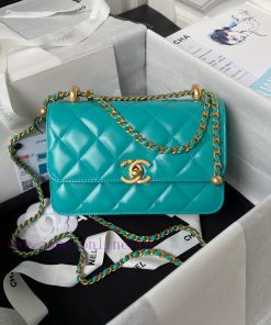 Chanel Bag Chanel 24C Double Small Gold Ball AS2615 ️ Professional goal team walked in and o qjq08heg
