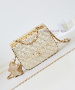 Chanel Bag 24C Pentagram Shoulders Shine with Charm and Cannot Move Eyes. Which bag is the C 8nin9ncl