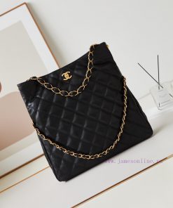 Chanel Bag 24p Hobo Underarm Bag Large SheepskinTwo chains, two different ways of carrying, 6soie9bz