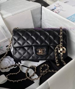 Chanel Bag Chanel 23S Vacation Series AS1787 Football Edition Explosive Metal CF Mini Lid Ba 890vwud0