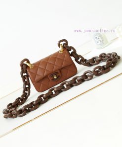Chanel Bag 23A Dakar High end Handicraft Workshop Peach Wood Limited Edition CF This series 2v2s7j6r