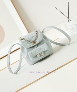 Chanel Bag 24C Shoulder Small Backpack Women's Backpack Falling in Love with This Sheepskin wjqv5o82