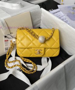 Chanel Bag Chanel 24S Pearl Mini CF AS4868Pearls paired with gold chain bars complement each gxrrcxbe