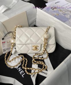 Chanel Bag Chanel 24S Pearl Mini CF AS4868Pearls paired with gold chain bars complement each 0p6b1adf