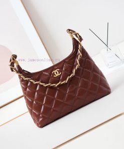 Chanel Bag 24A Advanced Handicraft Workshop Series HoboOil wax lambskin, large vintage distr 219sp3lx