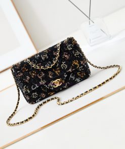 Chanel Bag 24S's favorite colored glitter CF glitter, I really like itMore durable than leat 68alxmpq
