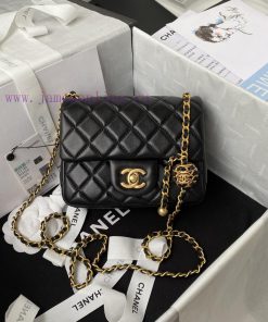 Chanel Bag Chanel AS1786 popular metal CF mini hood bag with hollowed out braided rope, adde 4796k1qy