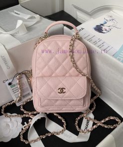 Chanel Bag Chanel 24cA3753 mini lychee patterned small shoulders with multiple carrying meth bsa5vl06