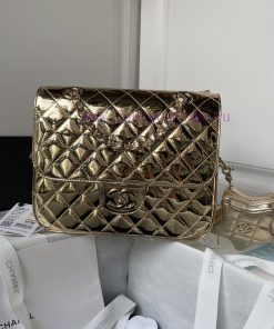 Chanel Bag Chanel 24C Pentagram Shoulder AS4649 Shines Enchantingly and Cannot Move Eyes. Wh vu02lgp3