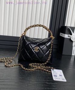 Chanel Bag Chanel24B lunch box bag Hobo woven handle A4189 with metal chain: woven handle de yub775gc