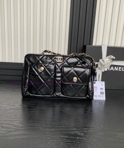 Chanel Bag Chanel 24A Bowling Ball AS4933 High Grade Bright Leather with Vintage Metal Exqui sn6yg80u