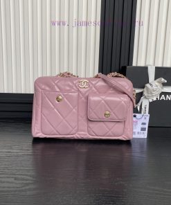 Chanel Bag Chanel 24A Bowling Ball AS4933 High Grade Bright Leather with Vintage Metal Exqui 2uyk03vx