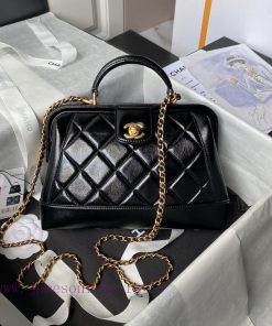 Chanel Bag Chanel 24A Handmade Visit Series Doctor's Bag AS4959 Physical Super Beautiful Oil q0ptnfso