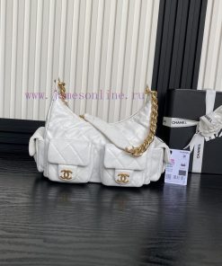Chanel Bag  Chanel 🧩 25C early spring series AS5339 Hoho hippie bag with double bag opening 0096nwit