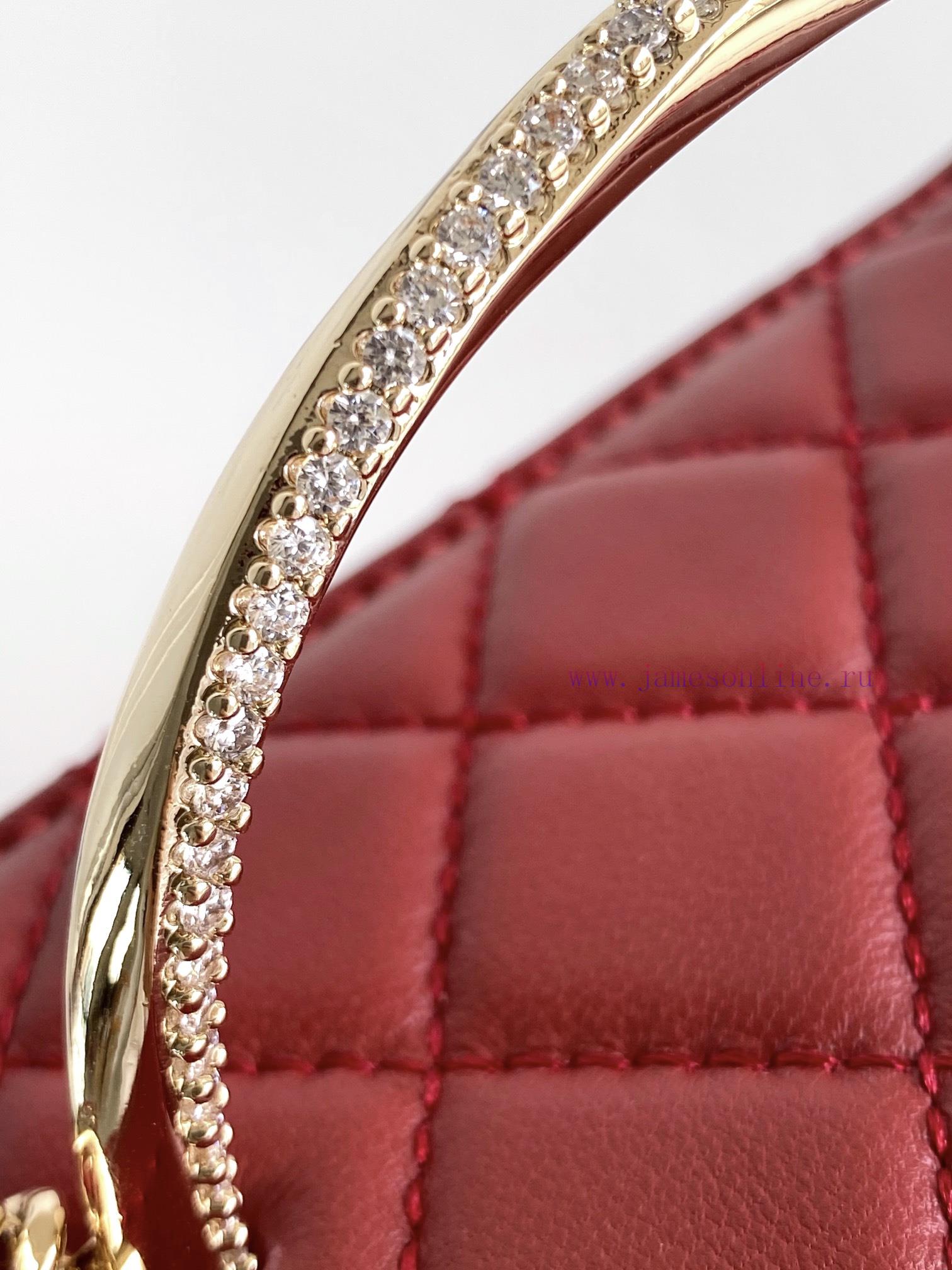 Chanel Bag 24K Limited Edition Diamond Handle Long Box Bag Makeup Slant Cross Bag with Diamo yp0qjiub - Image 7