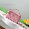 Chanel Bag 24K Limited Edition Diamond Handle Long Box Bag Makeup Slant Cross Bag with Diamo t0next2o