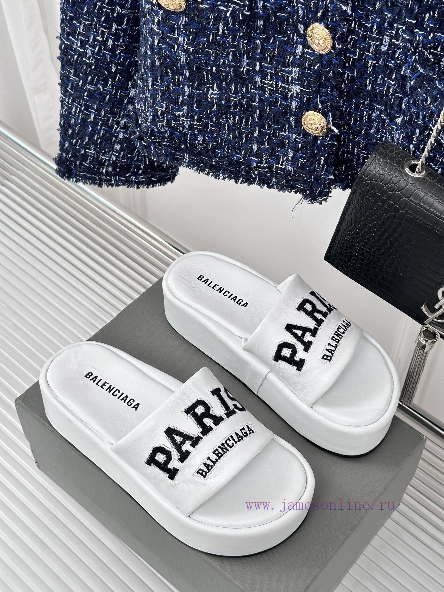 Balenciaga | Balenciaga 24SSpring and summer new thick soled slippersThe correct original vey1asmzhr - Image 4