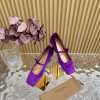 Gianvit Ross 2024 Early Spring Synchronized New Mary Jane Velvet Single Shoe is a delicate ywpoebaxg