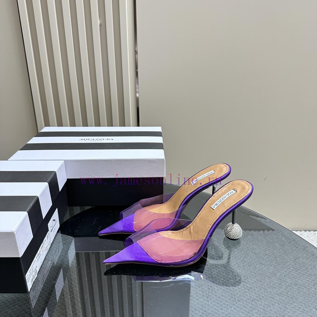 Aquazzura 2024 Spring/Summer New Soleil Series Film High Heel Diamond SandalsFull of charm, a3e1c4px - Image 2