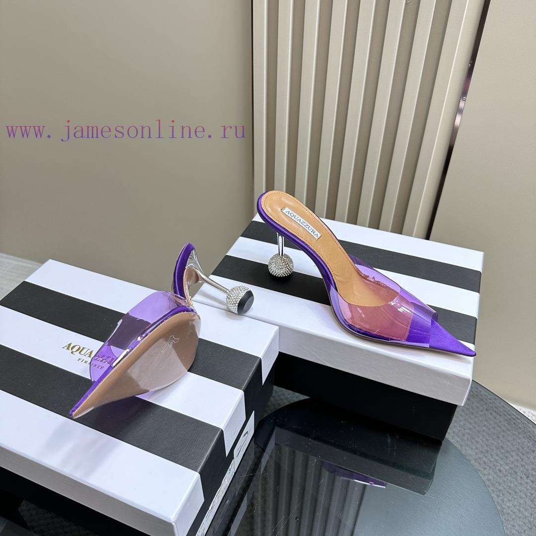 Aquazzura 2024 Spring/Summer New Soleil Series Film High Heel Diamond SandalsFull of charm, a3e1c4px - Image 5