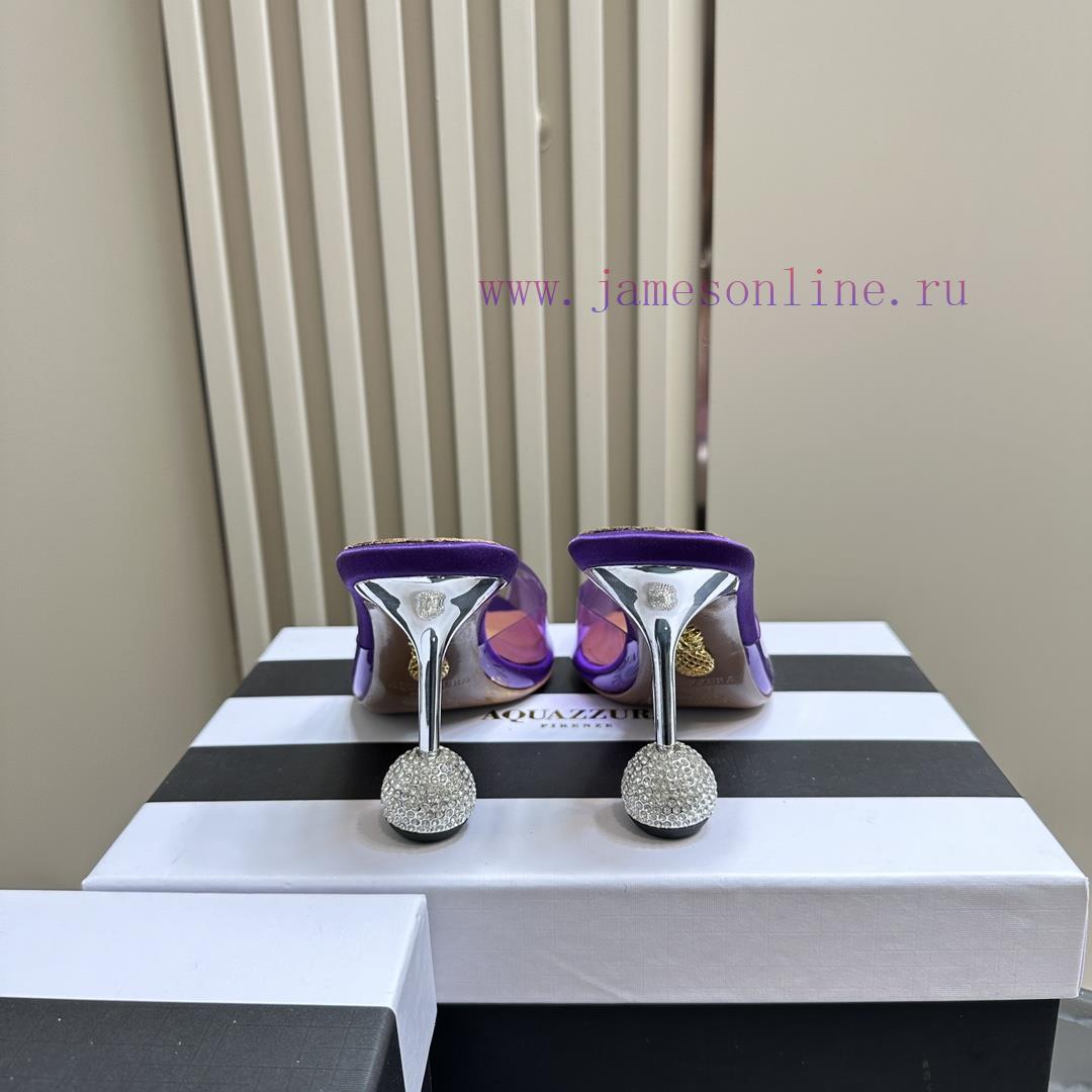 Aquazzura 2024 Spring/Summer New Soleil Series Film High Heel Diamond SandalsFull of charm, a3e1c4px - Image 7
