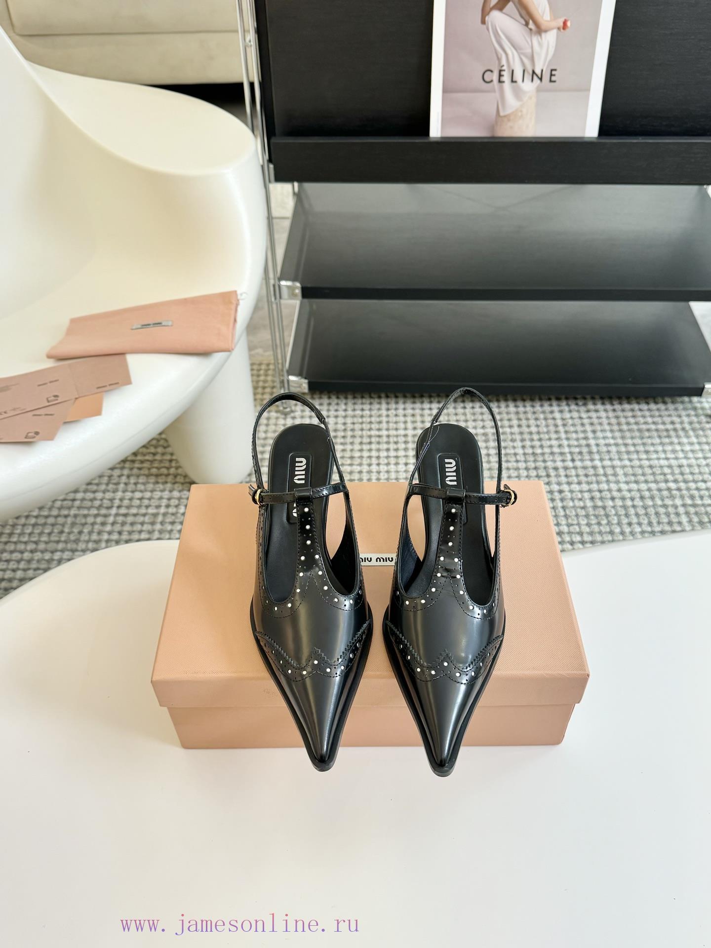 Miumiu 24 new shallow back empty sandalsComfortable and not monotonous, the material is softcx6qdrt5 - Image 2
