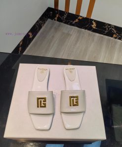 Out, Balmain 2024 Spring/Summer Fashion Flat SlippersBrand Balmain 𝘽𝙖𝙡𝙢𝙖𝙞𝙣 by French fashionwlmf35tf