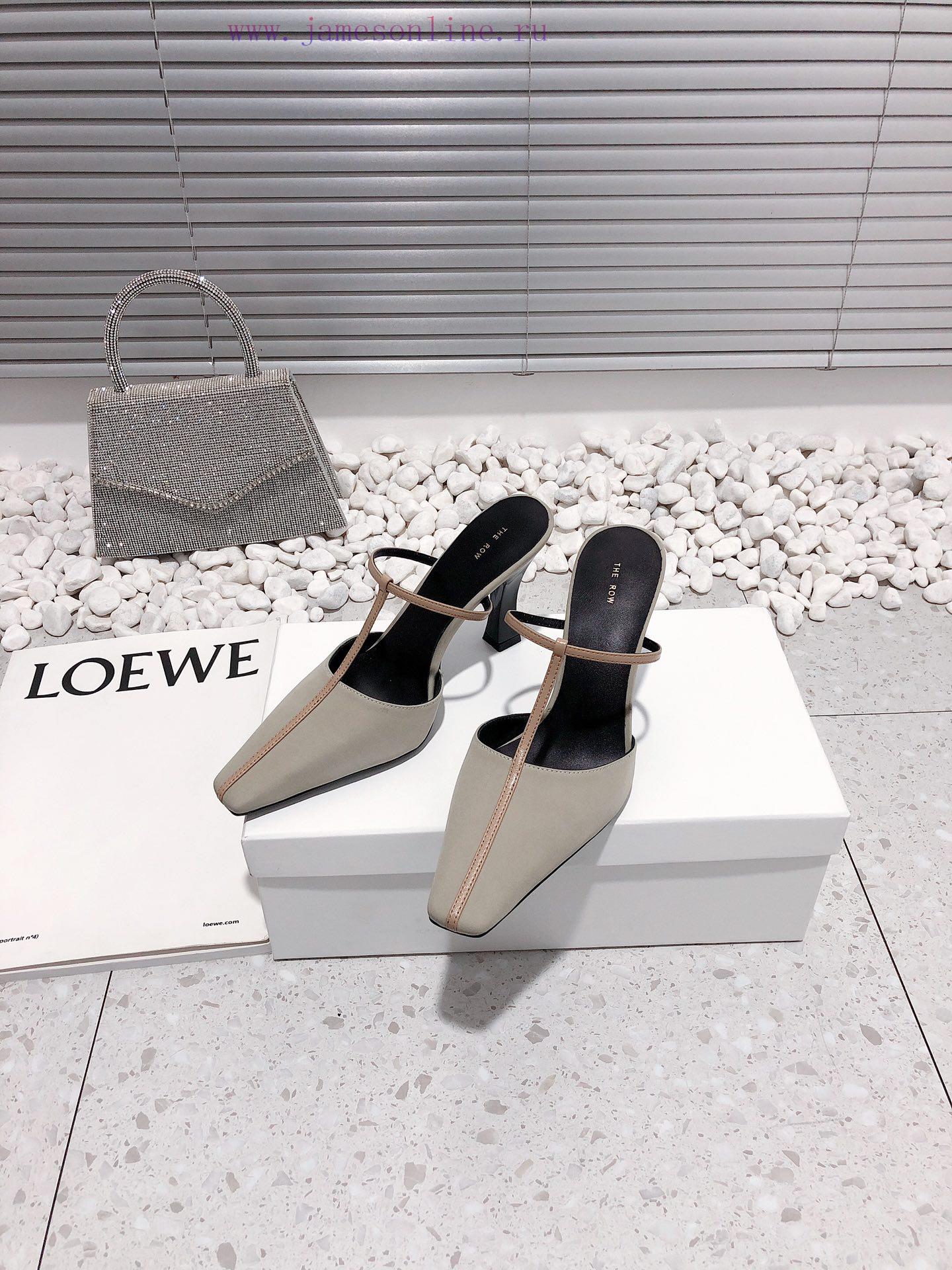 Top of the line The Row high-heeled slippers with toe caps and semi trailers are from a youn22vi6hrv - Image 3
