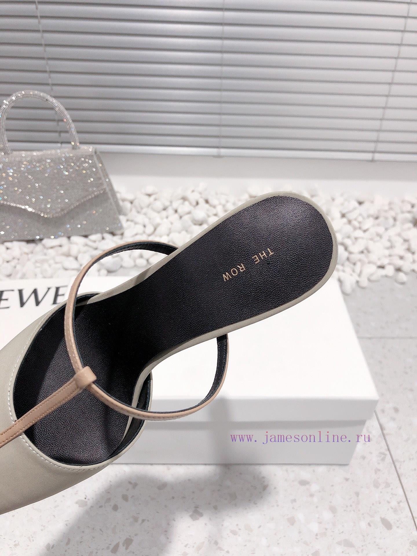 Top of the line The Row high-heeled slippers with toe caps and semi trailers are from a youn22vi6hrv - Image 8