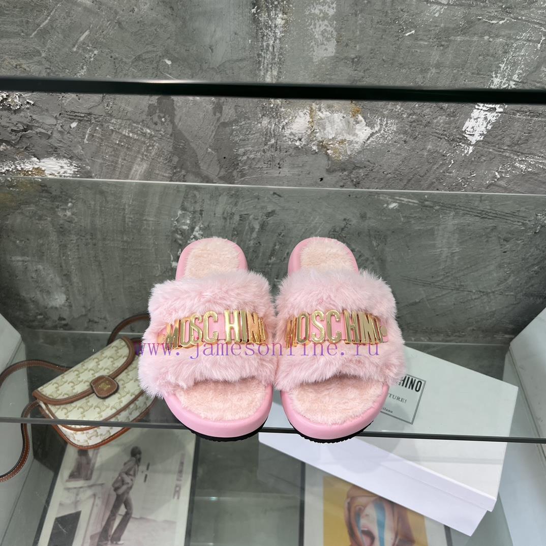 Moschino Mao Mao Slippers ️️ High end Lazy Slippers Released Across the Internet 🧐 Elegant e42uylp4