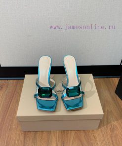 Gianvit Ross large button square toe slippers adhere to the design style of elegant and intewu5pdsoq