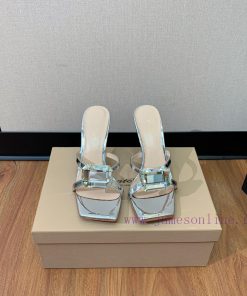 Gianvit Ross large button square toe slippers adhere to the design style of elegant and inteyns1sb62