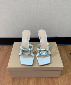 Gianvit Ross large button square toe slippers adhere to the design style of elegant and inteov9lt43q